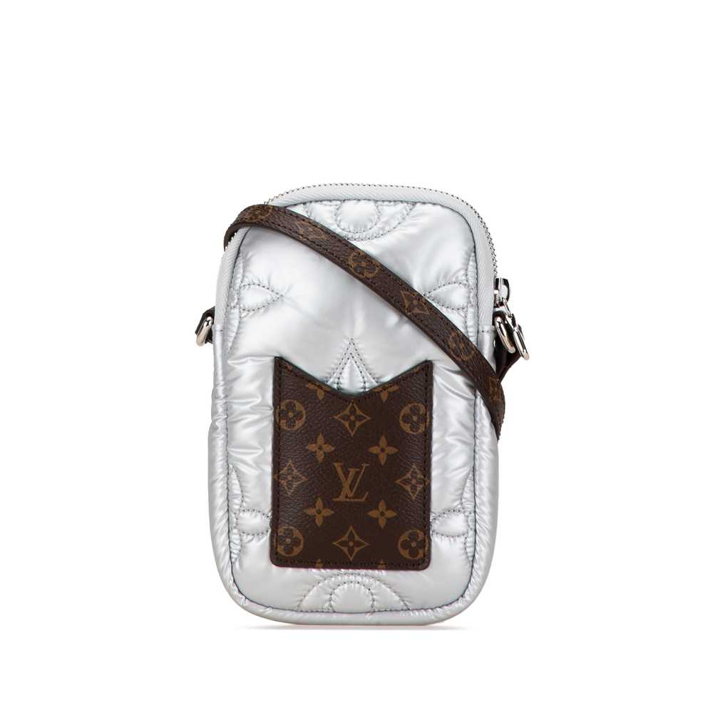 Silver Louis Vuitton Monogram Econyl Pillow Phone… - image 1