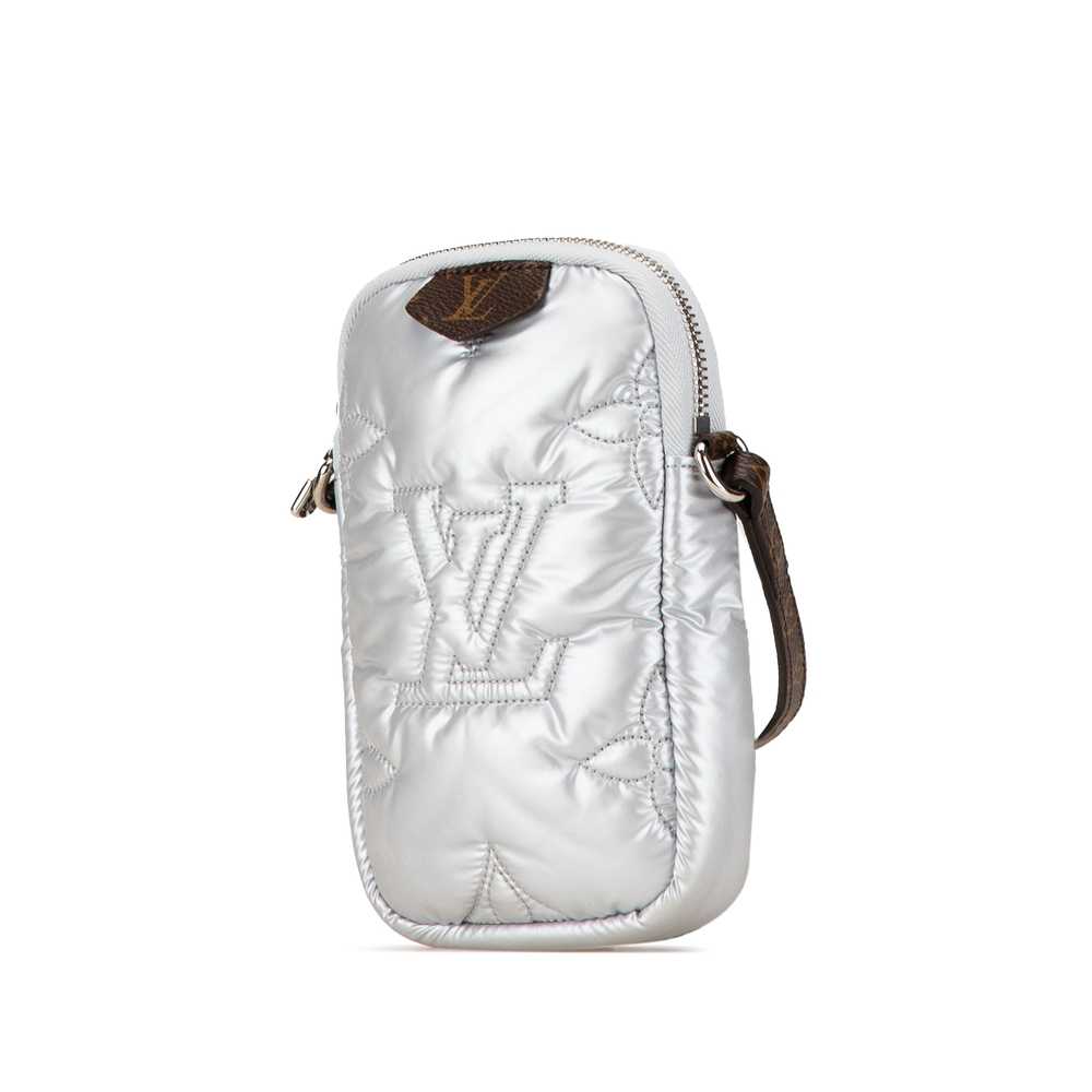 Silver Louis Vuitton Monogram Econyl Pillow Phone… - image 2