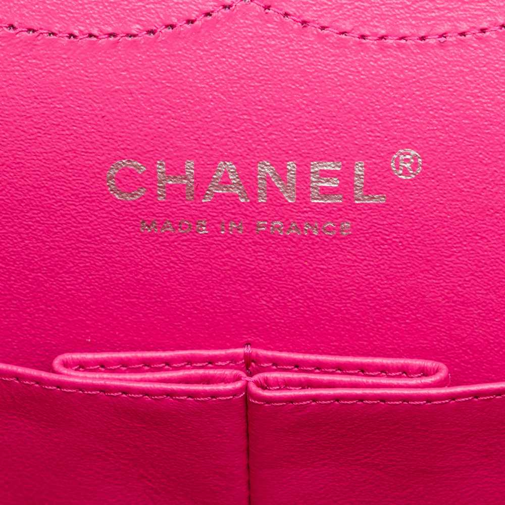 Hot Pink Chanel Jumbo Classic Caviar Double Flap … - image 6