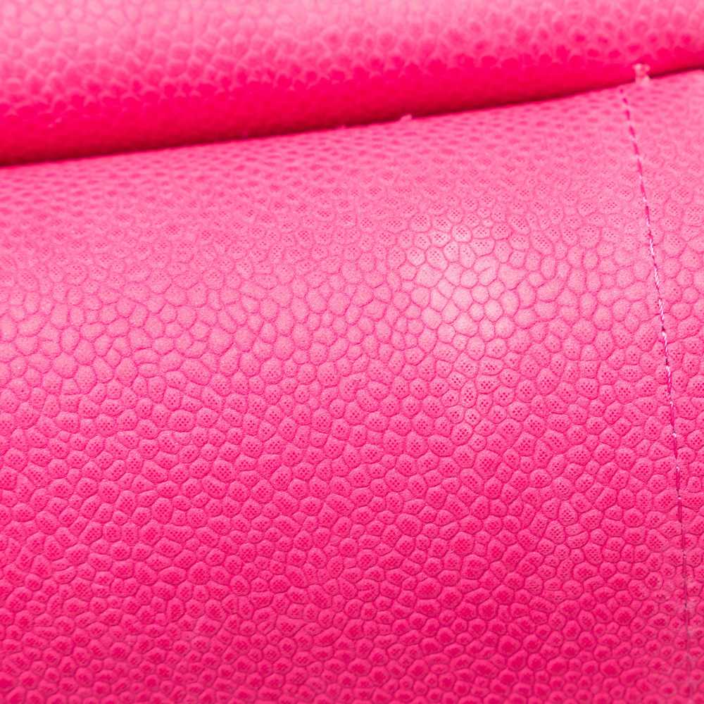 Hot Pink Chanel Jumbo Classic Caviar Double Flap … - image 9