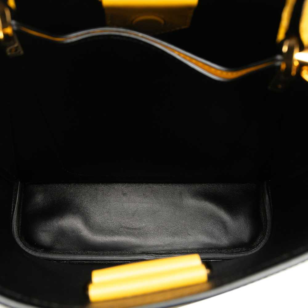 Yellow Prada Medium Saffiano Cuir Panier Satchel - image 6