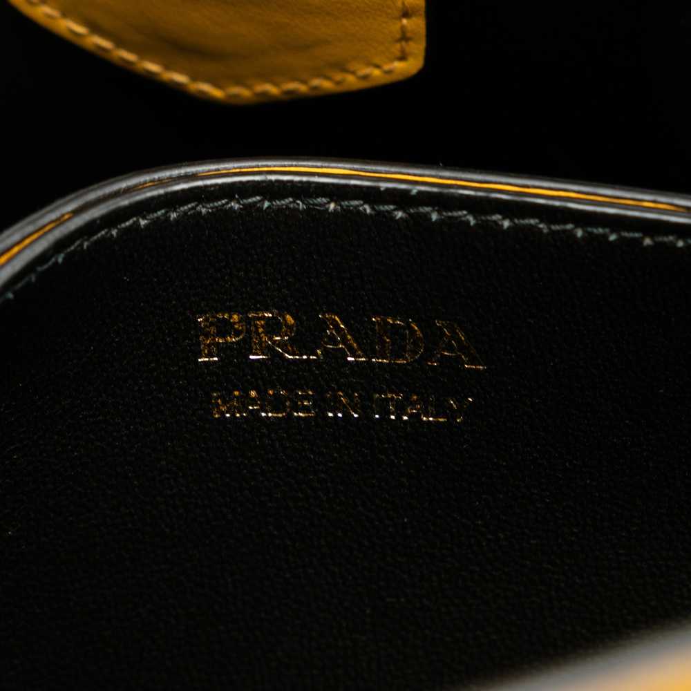 Yellow Prada Medium Saffiano Cuir Panier Satchel - image 7