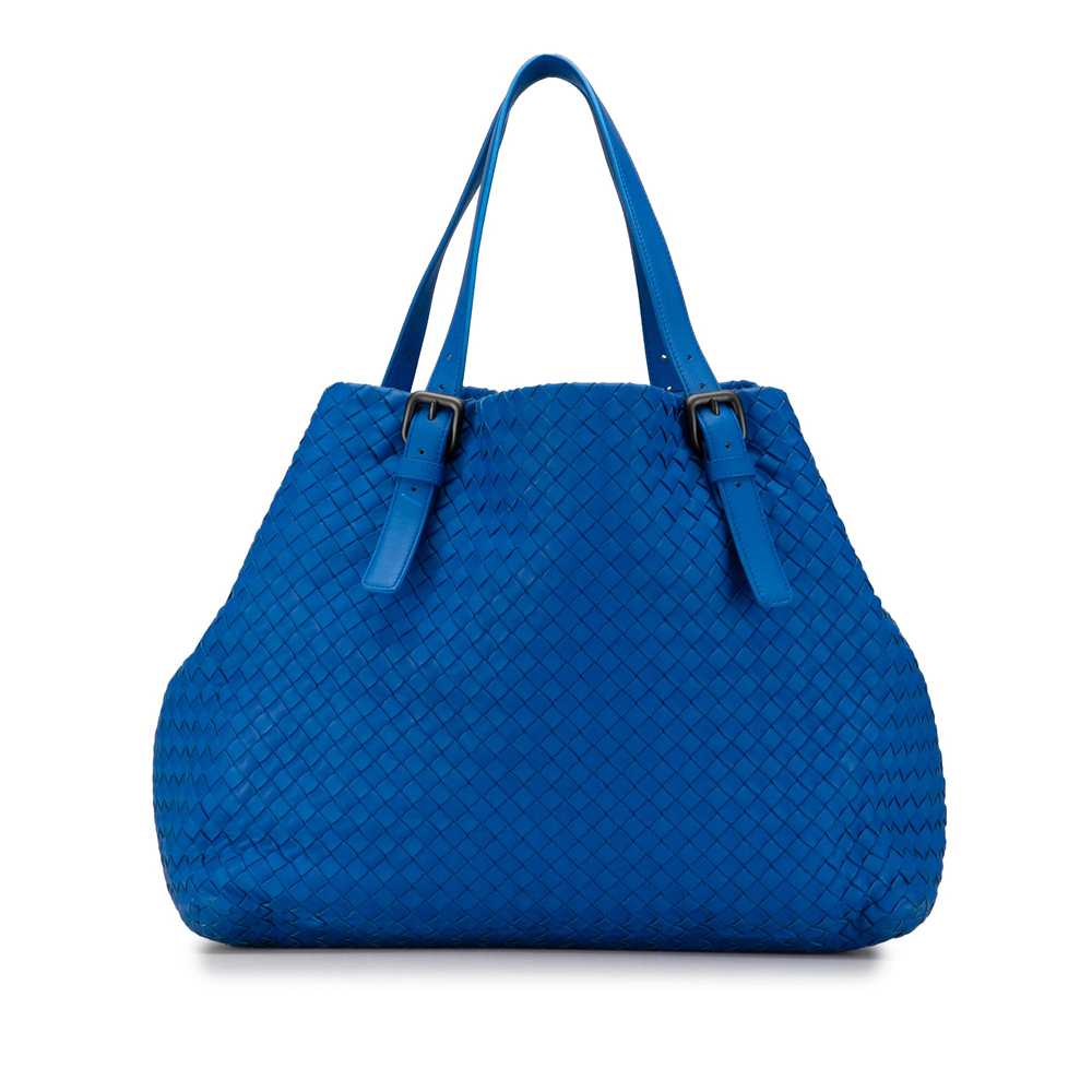 Blue Bottega Veneta Large Intrecciato Cesta Tote … - image 3