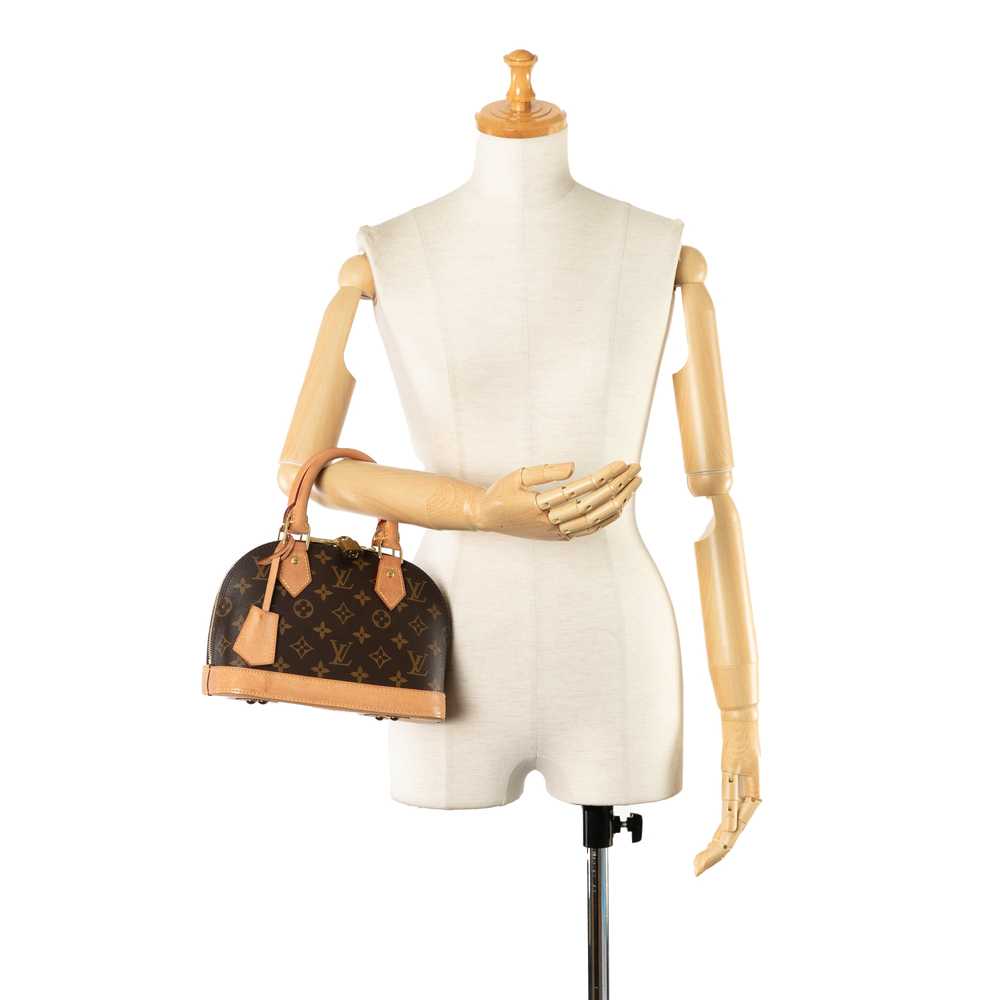 Brown Louis Vuitton Monogram Alma BB Satchel - image 10