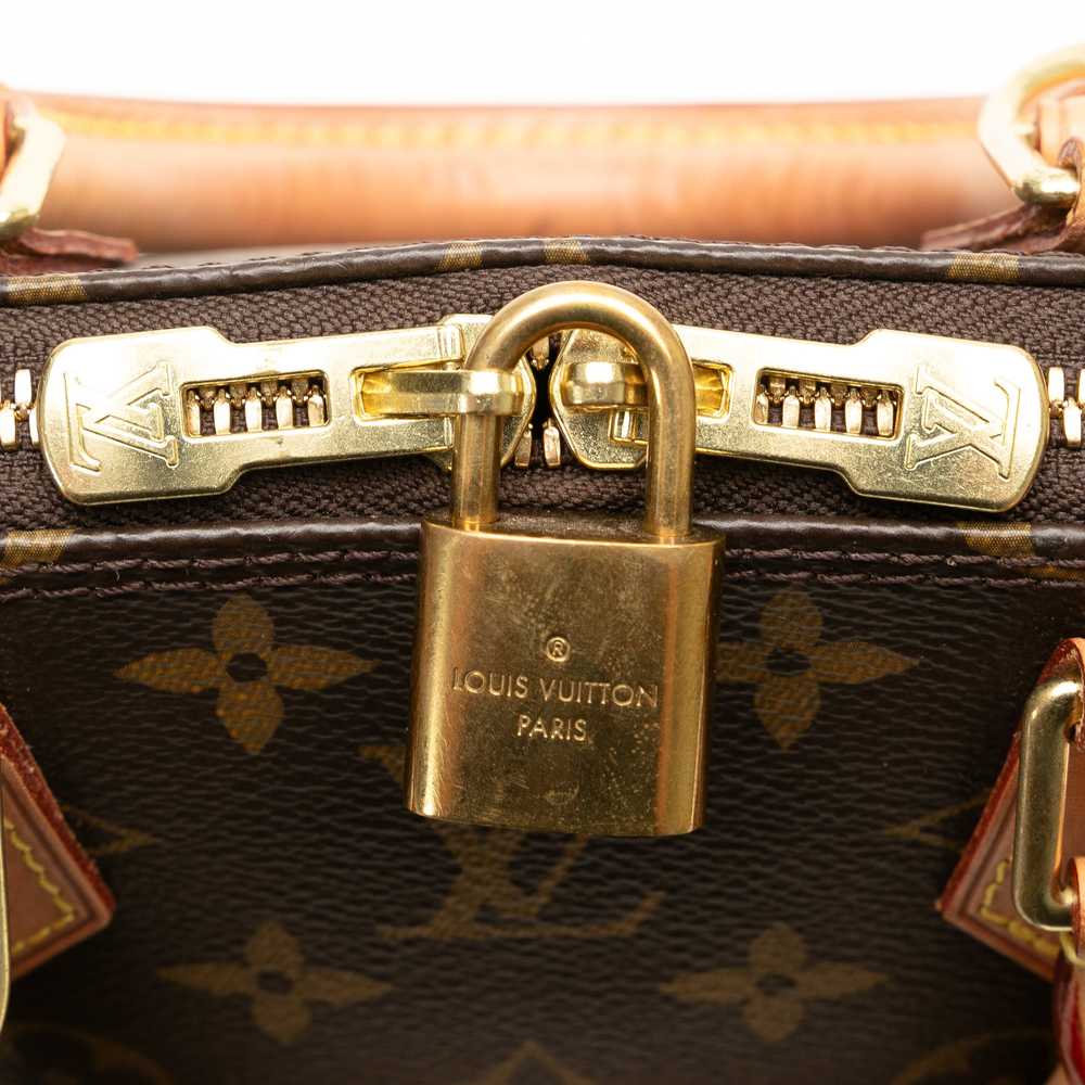 Brown Louis Vuitton Monogram Alma BB Satchel - image 9