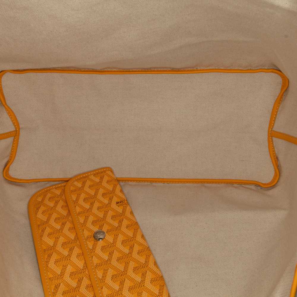 Yellow Goyard Goyardine Saint Louis PM Tote Bag - image 5