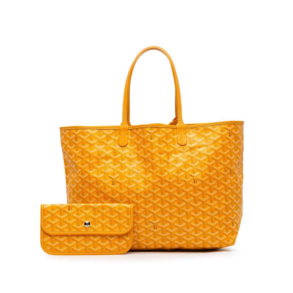 Yellow Goyard Goyardine Saint Louis PM Tote Bag - image 9