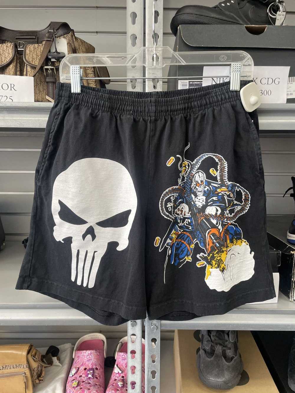 Warren Lotas WARREN LOTAS PUNISHER SWEAT SHORTS B… - image 1