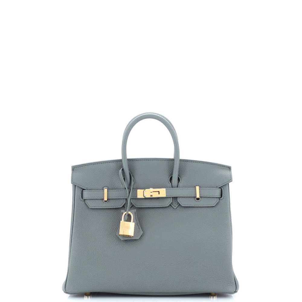 Hermes Birkin Handbag Vert Amande Togo with Gold … - image 1