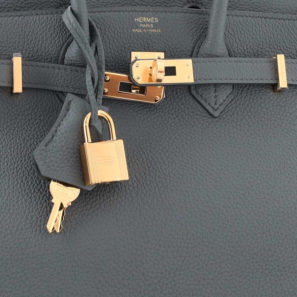 Hermes Birkin Handbag Vert Amande Togo with Gold … - image 7