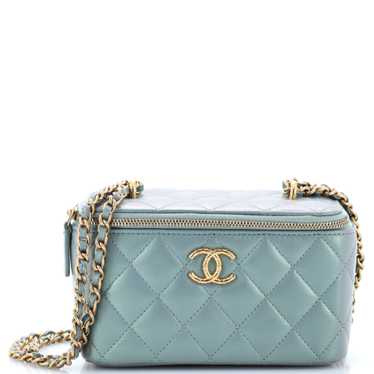 CHANEL CC Dynasty Vanity Case with Chain Quilted I