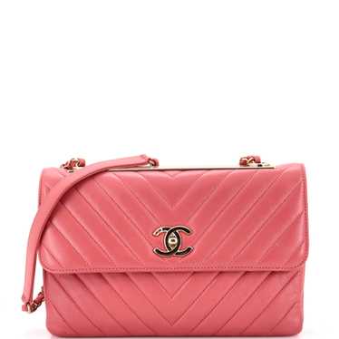 CHANEL Trendy CC Flap Bag Chevron Lambskin Medium