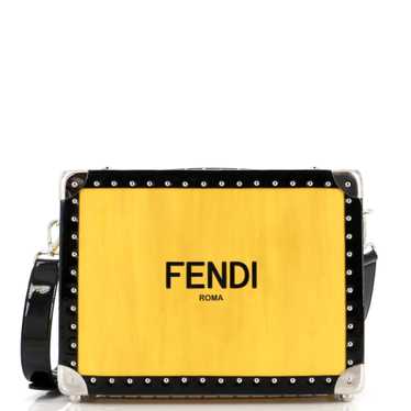 FENDI Logo Rigid Suitcase Leather Small