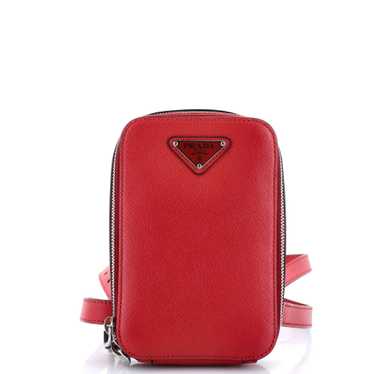 PRADA Harness Crossbody Bag Saffiano Leather