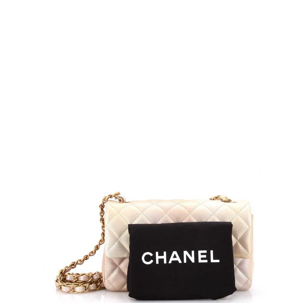 CHANEL Classic Single Flap Bag Quilted Ombre Meta… - image 2