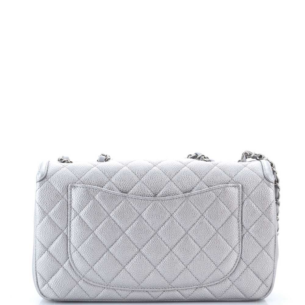 CHANEL Filigree Flap Bag Quilted Caviar Medium - image 4