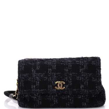 CHANEL Paris-Hamburg Double Side Flap Bag Tweed Me