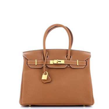 Hermes Birkin Handbag Gold Togo with Gold Hardware