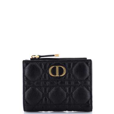 Christian Dior Caro Dahlia Wallet Cannage Calfskin