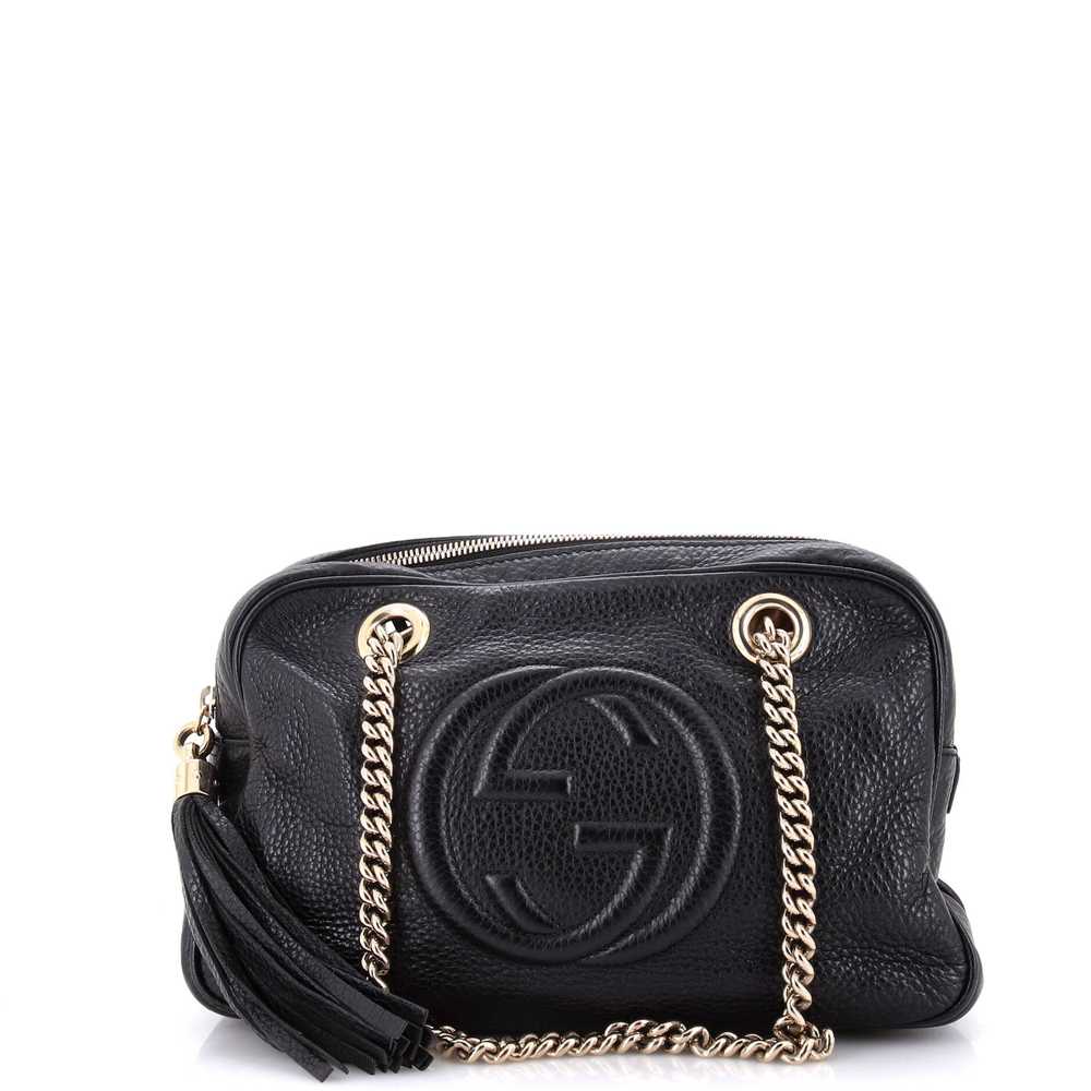 GUCCI Soho Chain Zip Shoulder Bag Leather Small - image 1