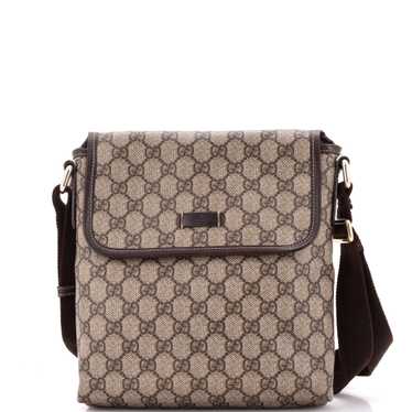 GUCCI Flap Messenger GG Coated Canvas Small