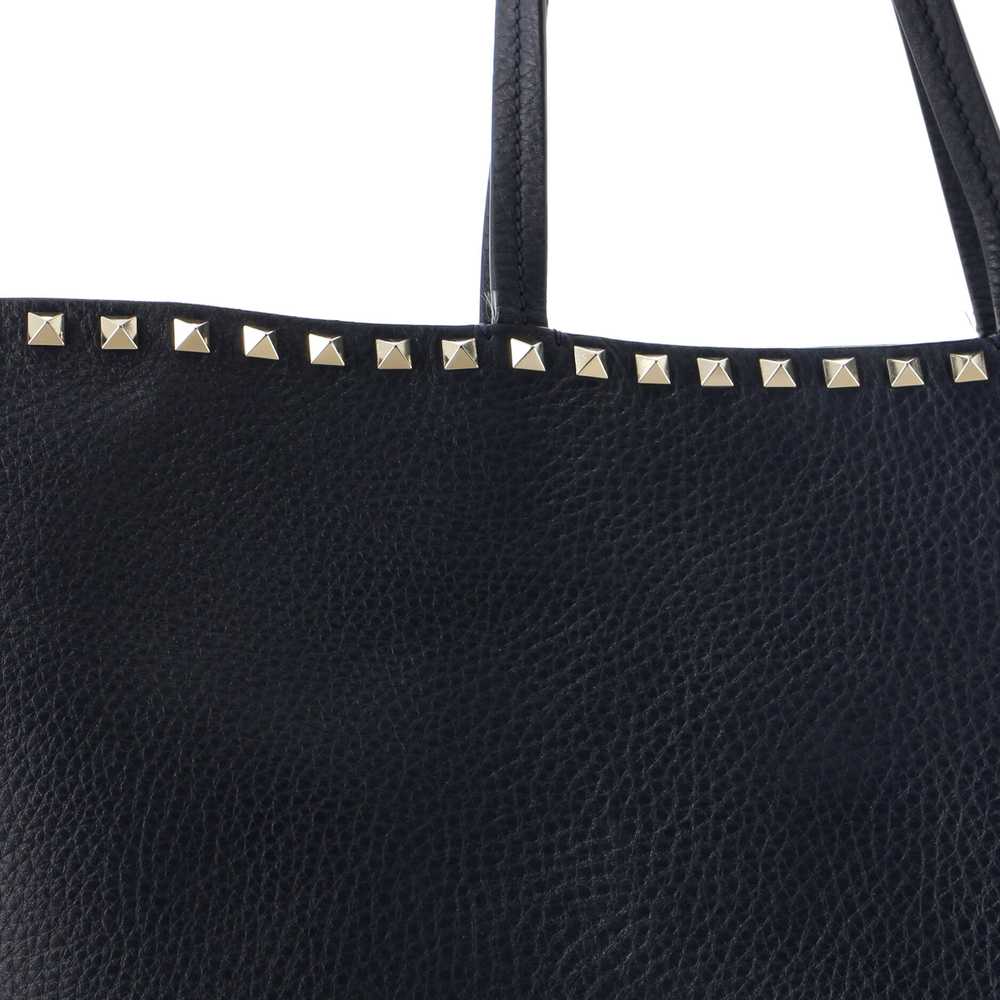 VALENTINO GARAVANI Rockstud Shopper Tote Leather … - image 7