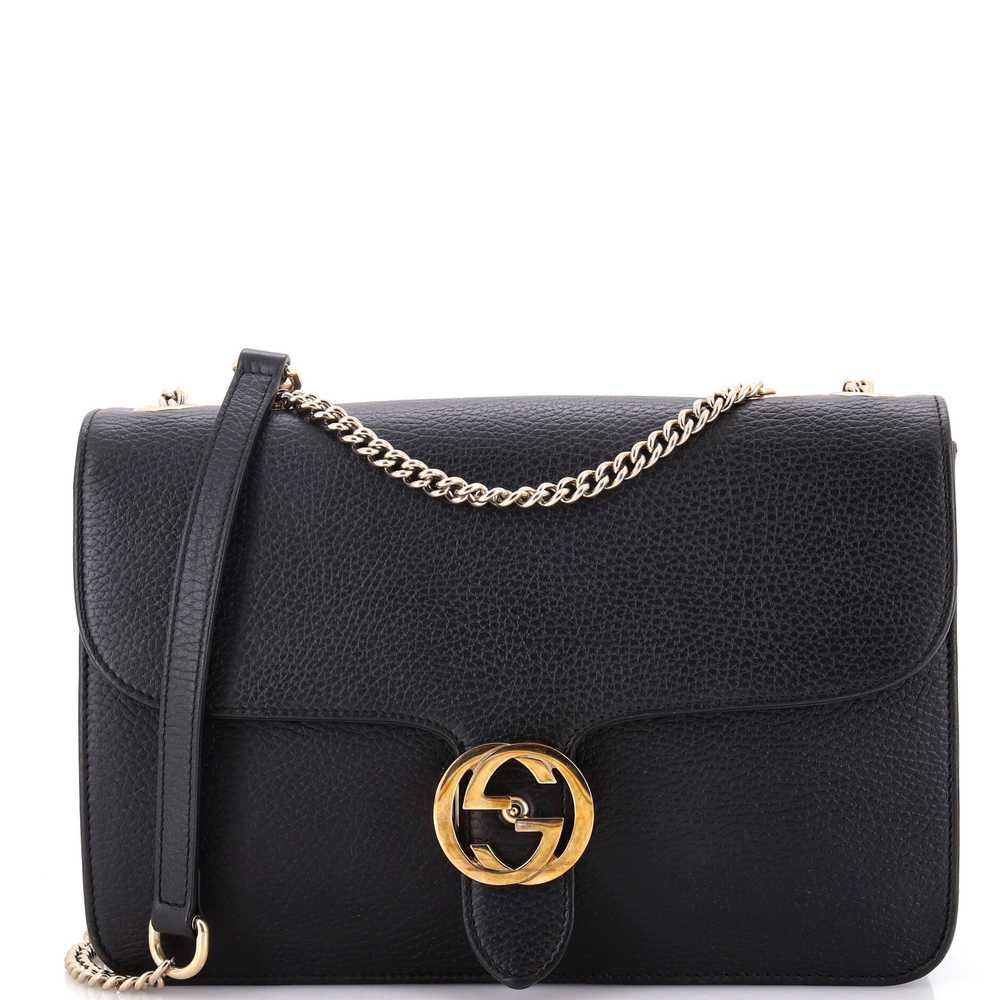 GUCCI Interlocking Shoulder Bag Leather Medium - image 1