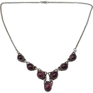 Gorgeous Garnet Sterling Necklace - image 1