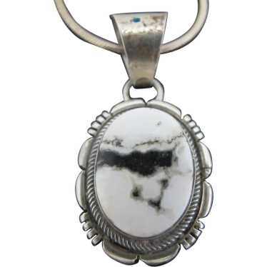 Evelyn Spencer Native NAVAJO Sterling Silver WHITE