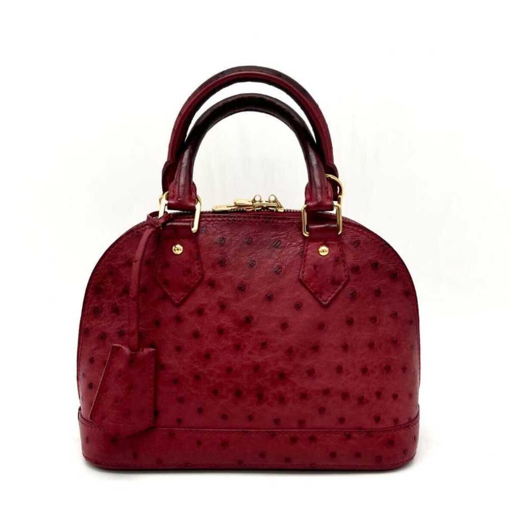 Louis Vuitton Alma BB ostrich handbag - image 2