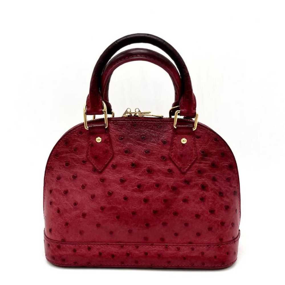 Louis Vuitton Alma BB ostrich handbag - image 3