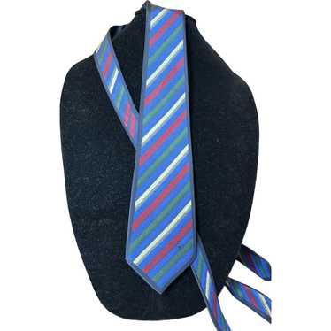 Mila Schon Mila Schon Striped Silk Tie EUC - image 1