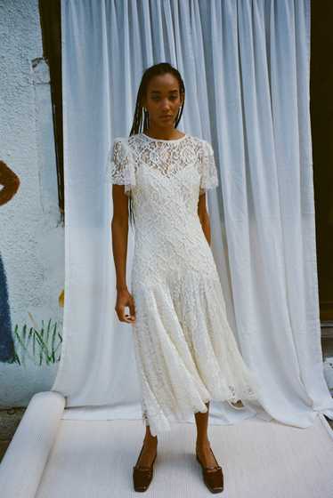 Vintage Lace White Dress