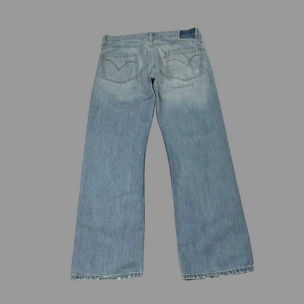 Levi's × Vintage Vintage y2k flared Levi’s silver… - image 2