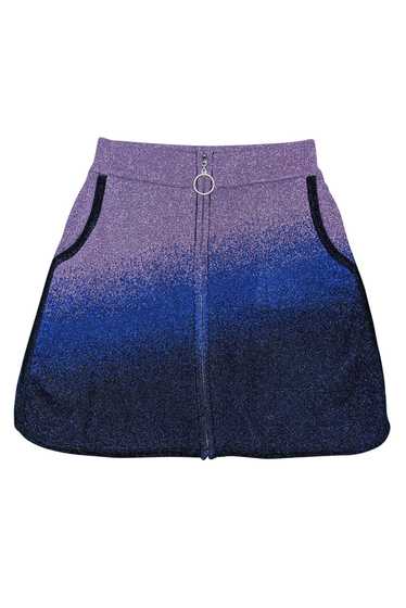 Maje - Lavender & Blue Sparkly Knit Skirt Sz 2