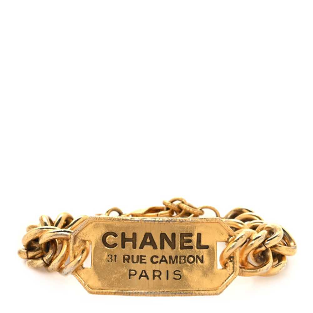 CHANEL Metal 31 Rue Cambon Paris ID Chain Bracele… - image 1