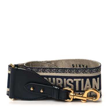 CHRISTIAN DIOR Canvas Embroidered Shoulder Strap B