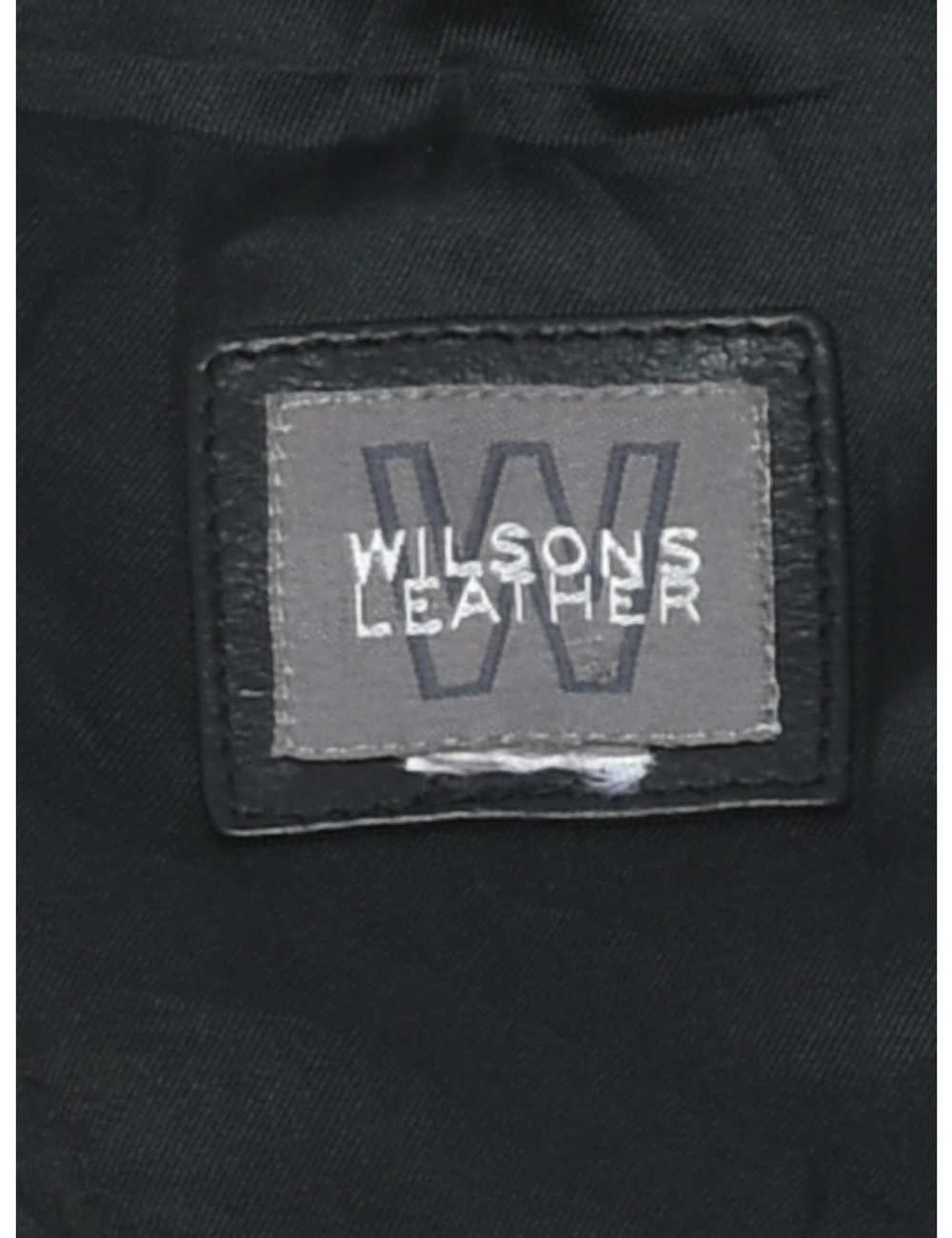 Wilson Leather Black Zip-Front Waistcoat - L - image 4