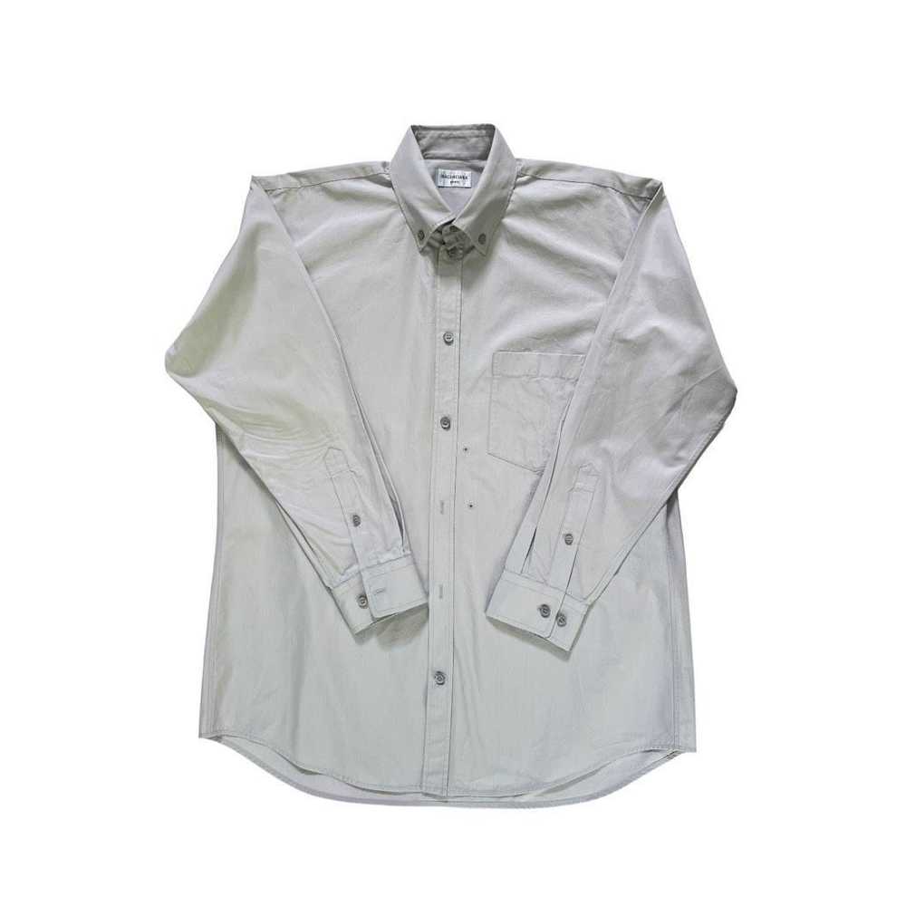 Balenciaga Balenciaga Fitted Wrap Shirt in Light … - image 2