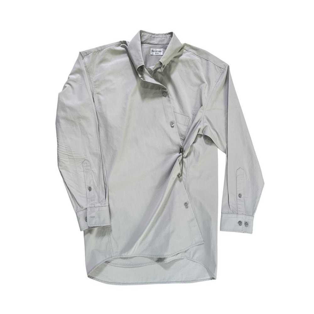 Balenciaga Balenciaga Fitted Wrap Shirt in Light … - image 3