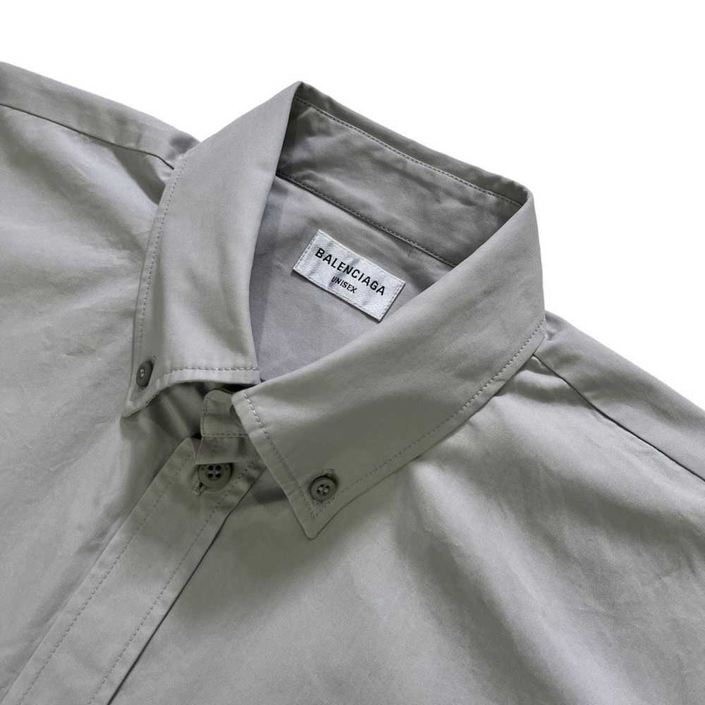 Balenciaga Balenciaga Fitted Wrap Shirt in Light … - image 5