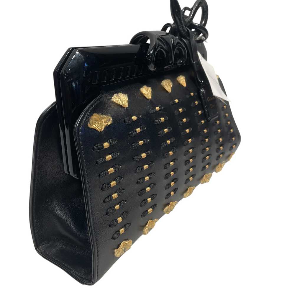 Christian Dior/Clutch Bag/Leather/BLK/ - image 6