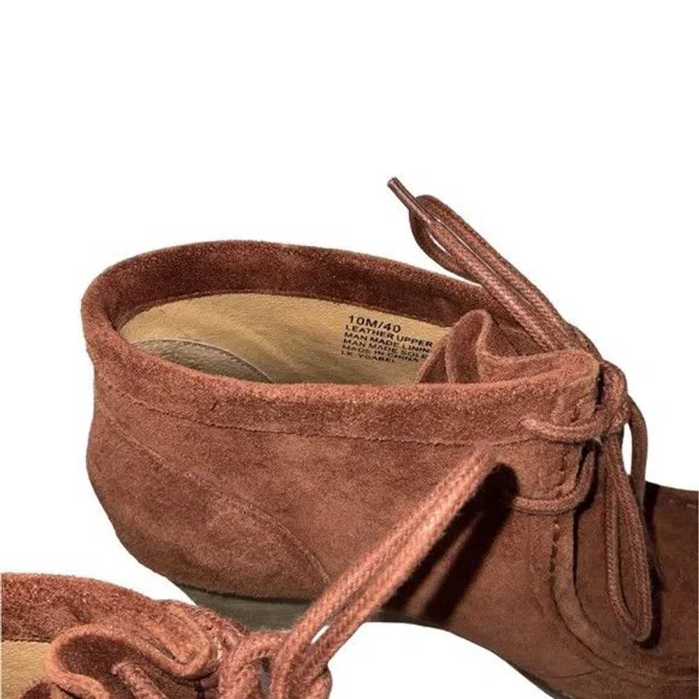 Lucky Brand Lucky Brand Rust Suede, Leather Wedge… - image 4