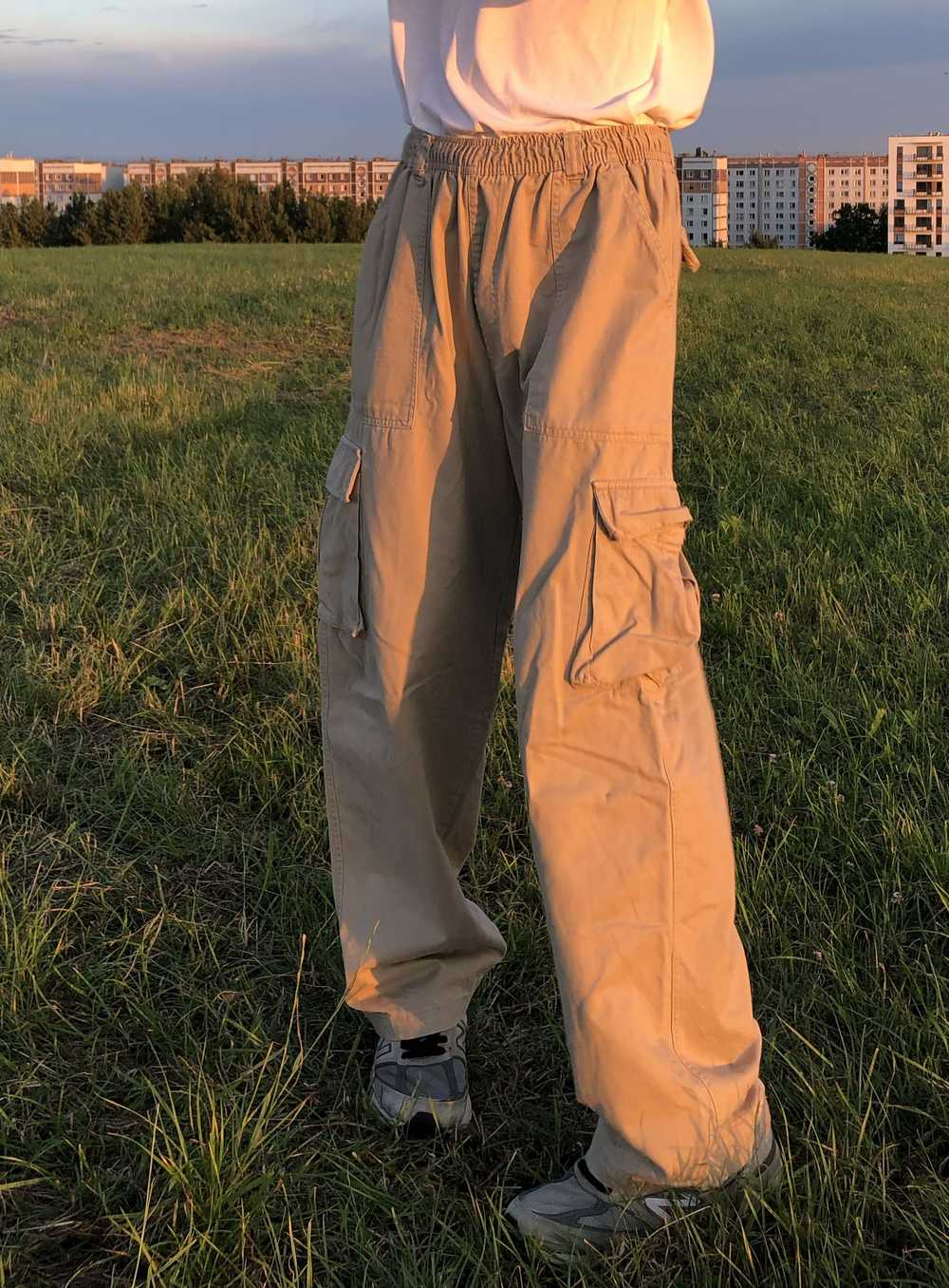 Japanese Brand × Military × Vintage Baggy cargo p… - image 1
