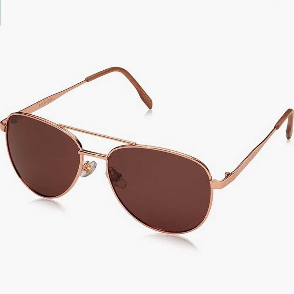 Foster Grant Foster Grant POLARIZED Aviator Roseg… - image 1