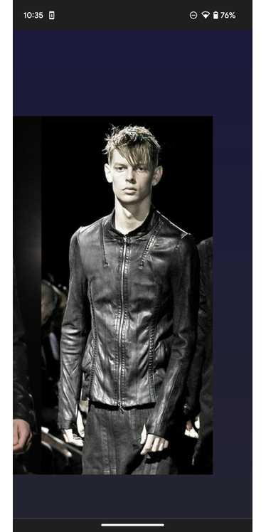 Julius Julius 7 s/s 2012 lamb skin leather jacket 