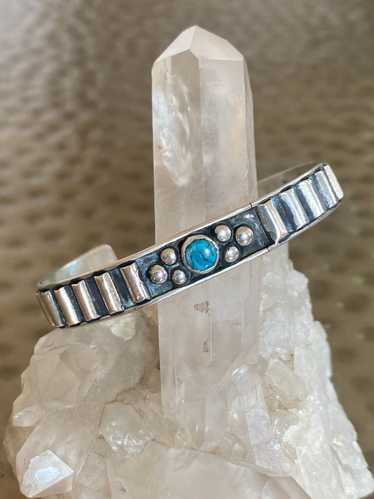 Vintage Sterling Silver and Turquoise Bracelet |…