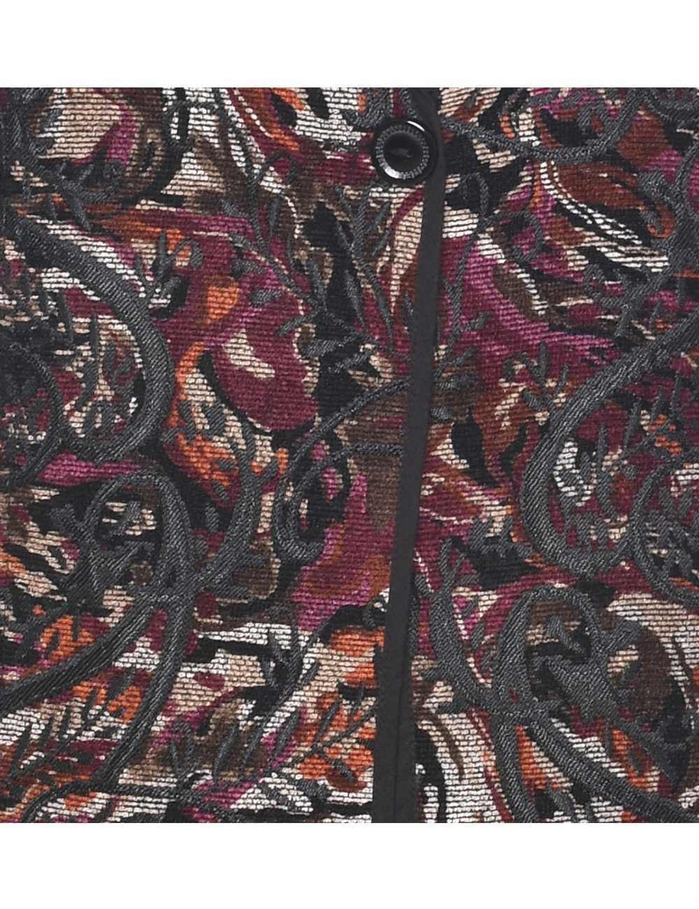 Floral Pattern Tapestry Jacket - S - image 3