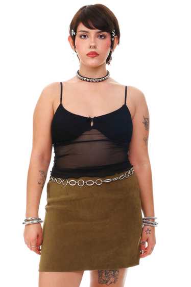 VIntage 90's XOXO Olive Green Skirt - M