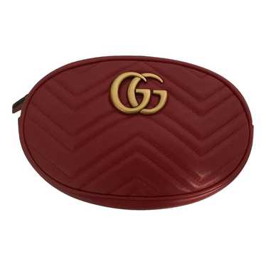 Gucci Gg Marmont Oval leather handbag - image 1